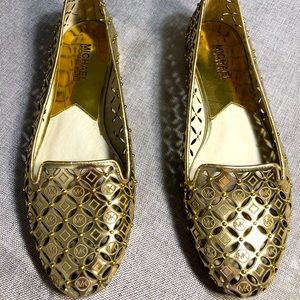 Gold Michael Kors Gabriela flat